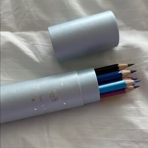 Van Cleef & Arpels Colorful Pencil Set in Blue Case